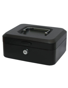 CAJA CAUDALES CON BANDEJA Y CIERRE TAMAÑO MEDIANA 20X9
