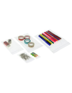 PACK 100 BOLSAS POLIETILENO 50 MICRAS AUTOCIERRE ZIP 250X350MM FIXO 50063500