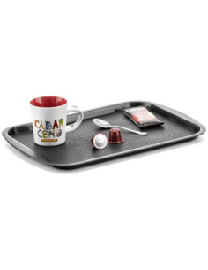 BANDEJA DE SERVIR LA HORA DEL CAFÉ 305X435X20 MM NEGRO ARCHIVO 2000 PL1045020 NE