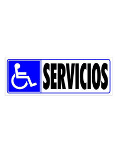 CARTEL SEÑAL "MINUSVÁLIDOS" 175X65 PVC GRIS ARCHIVO 2000 6177-11 GS