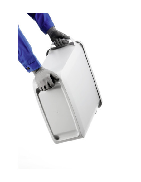 CONTENEDOR RECTANGULAR 60L GRIS DURABLE 1800496050