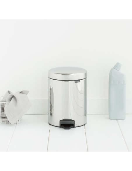 PAPELERA CUBO PEDAL 5 LITROS INOX BRILLO BRABANTIA DP021