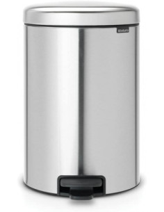 PAPELERA ACERO CON PEDAL 30L PULL IMPORT DP506