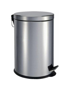 PAPELERA ACERO CON PEDAL 5L PULL IMPORT DP504