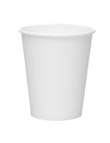 CAJA DE 1000 VASOS CARTON 220CC BLANCO ZEUS CU244