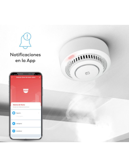 DETECTOR DE SEGURIDAD DE HUMOS SMART WIFI GARZA 401345C