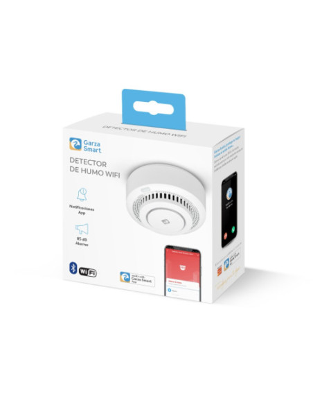 DETECTOR DE SEGURIDAD DE HUMOS SMART WIFI GARZA 401345C