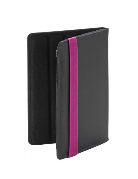 LYBOX FUNDA TABLET UNIVERSAL. 8". 6 POSICIONES. NEGRO-VIOLETA (LY015)