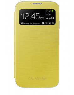 FUNDA SAMSUNG GALAXY S4 FLIP COVER VENTANA FRONTAL.SUSTITUYE TAPA TRASERA/AMARILLO/EF-CI950BYEGWW