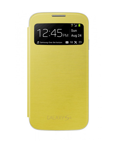 FUNDA SAMSUNG GALAXY S4 FLIP COVER VENTANA FRONTAL.SUSTITUYE TAPA TRASERA/AMARILLO/EF-CI950BYEGWW