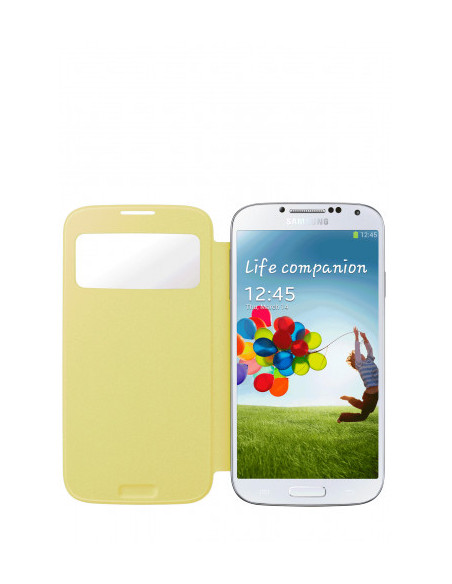 FUNDA SAMSUNG GALAXY S4 FLIP COVER VENTANA FRONTAL.SUSTITUYE TAPA TRASERA/AMARILLO/EF-CI950BYEGWW