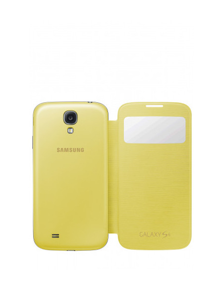 FUNDA SAMSUNG GALAXY S4 FLIP COVER VENTANA FRONTAL.SUSTITUYE TAPA TRASERA/AMARILLO/EF-CI950BYEGWW