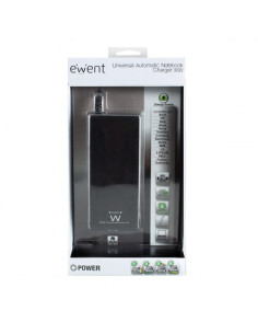 EWENT CARGADOR PORTATIL. 90W. AUTOMATICO. NEGRO (EW3966) 2