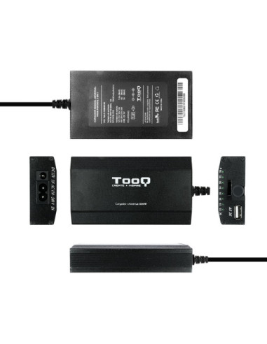 TOOQ CARGADOR UNIVERSAL MULTITENSION 100W PARA...