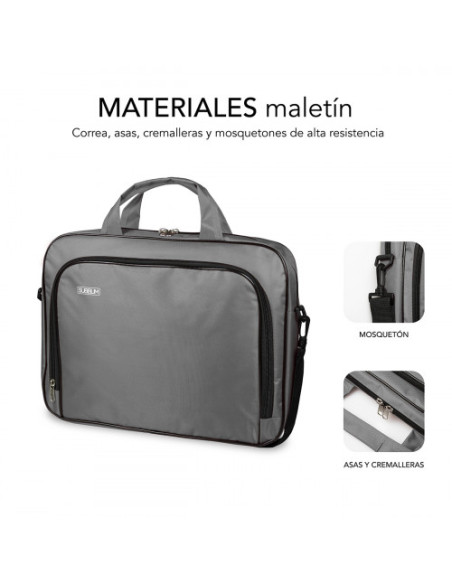 MALETIN ORDENADOR OXFORD LAPTOP BAG 11"-12,5" GREY