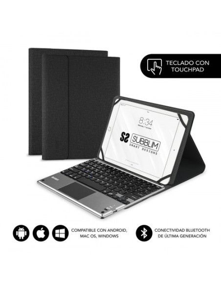 FUNDA CON TECLADO KEYTAB PRO BLUETOOTH 10