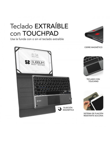 FUNDA CON TECLADO KEYTAB PRO BLUETOOTH 10,1"...