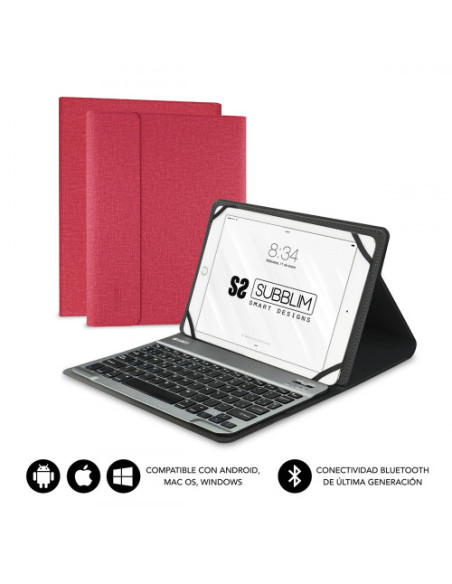 FUNDA CON TECLADO KEYTAB PRO BLUETOOTH 10