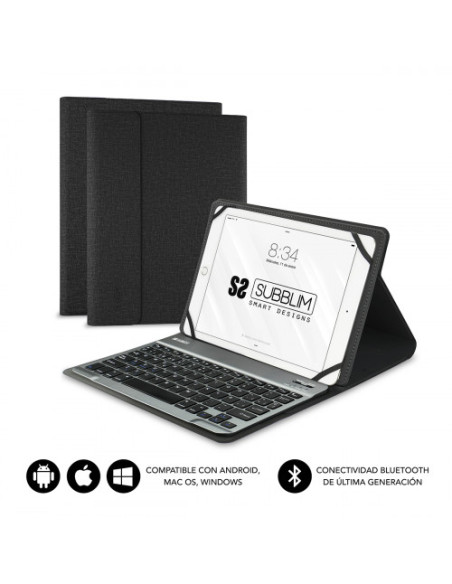 FUNDA CON TECLADO KEYTAB PRO BLUETOOTH 10