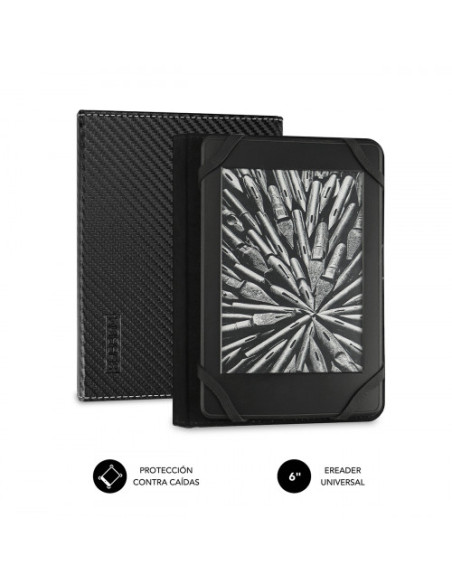 FUNDA LIBRO ELECTRONICO CLEVER EBOOK CASE 6" BLACK