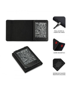 FUNDA LIBRO ELECTRONICO CLEVER EBOOK CASE 6" BLACK 2