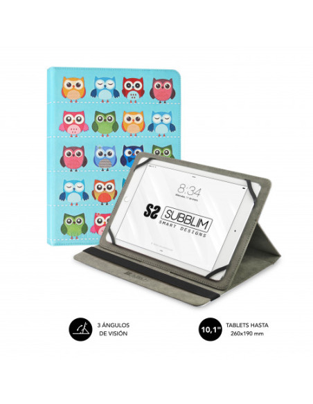 FUNDA TABLET UNIVERSAL TRENDY CASE OWLS 10.1 FUNDA TABLET UNIVERSAL TRENDY CASE OWLS 10.1