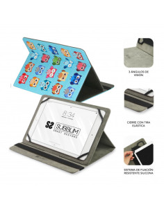 FUNDA TABLET UNIVERSAL TRENDY CASE OWLS 10.1 2