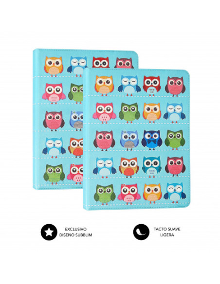 FUNDA TABLET UNIVERSAL TRENDY CASE OWLS 10.1