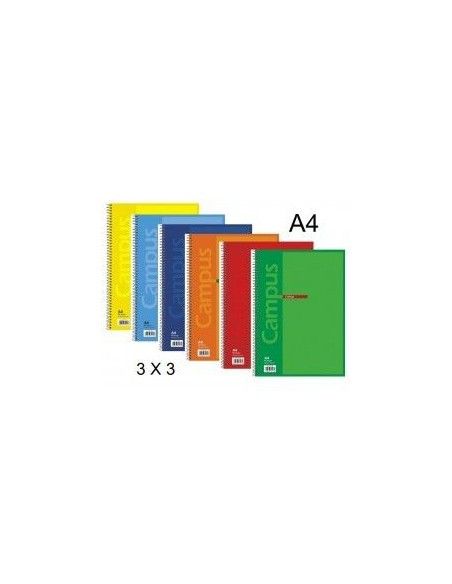 CUADERNOS CUADRICULA 3X3 FOLIO ESPIRAL CUADERNOS CUADRICULA 3X3 FOLIO ESPIRAL