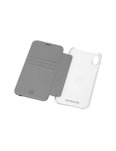 MOLESKINE FUNDA CLEAR BOOK-TYPE CASE+PAPER TEMPLATES IPHONE XS MAX. TRANSPARENTE (ET9CBPXSMCLR)