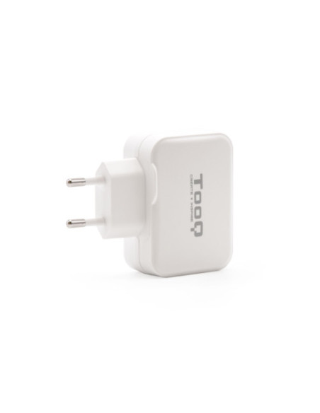 TOOQ CARGADOR DE PARED 1 x USB-C + 1 x USB-A. BLANCO (TQWC-2SC02WT)