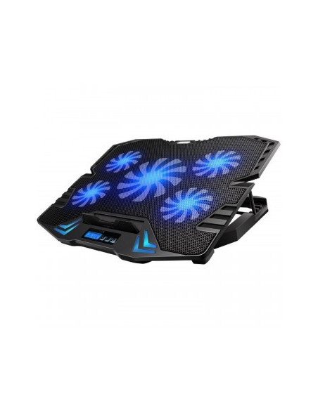 EWENT BASE DE REFRIGERACION PARA PORTATILES HASTA 17" CON 5 VENTILADORES SILENCIOSO + 2 PUERTOS USB + 5 VELOCIDADES DEL VENTILAD EWENT BASE DE REFRIGERACION PARA PORTATILES HASTA 17" CON 5 VENTILADORES SILENCIOSO + 2 PUERTOS USB + 5 VELOCIDADES DEL VENTILAD