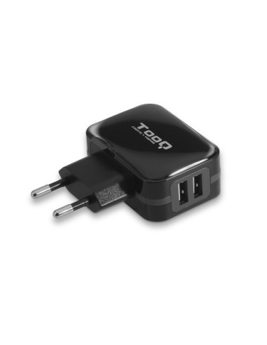 TOOQ CARGADOR DE PARED USB 2xUSB 3.4 AI-TECH NEGRO