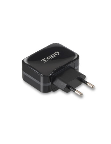 TOOQ CARGADOR DE PARED USB 2xUSB 3.4 AI-TECH NEGRO