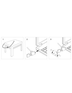 EWENT CABLE SEGURIDAD PARA PORTATIL. 1 2