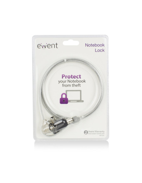 EWENT CABLE SEGURIDAD PARA PORTATIL. 1,5M (EW1242)