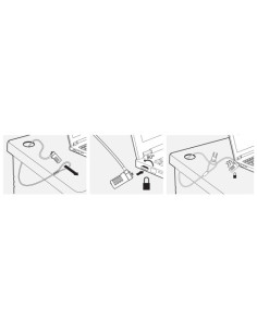 EWENT CABLE SEGURIDAD PARA PORTATIL. 1 2