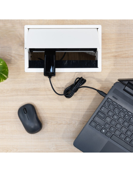 TOOQ CARGADOR PORTÁTIL GAN USB-C PD 45W, CÚBICO NEGRO