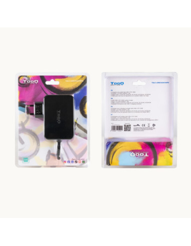 TOOQ CARGADOR PORTÁTIL GAN USB-C PD 100W, NEGRO