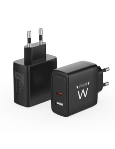 EWENT CARGADOR RAPIDO USB-A Y USB-C 2