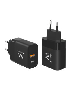 EWENT CARGADOR RAPIDO USB-A Y USB-C 2