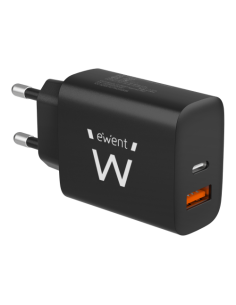 EWENT CARGADOR RAPIDO USB-A Y USB-C