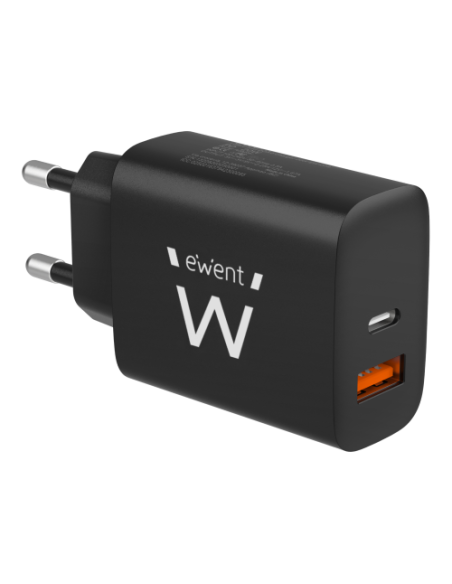 EWENT CARGADOR RAPIDO USB-A Y USB-C EWENT CARGADOR RAPIDO USB-A Y USB-C