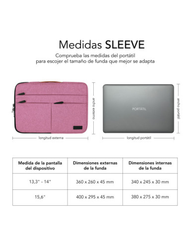 AIR PADDING 360 SLEEVE 15,6" PINK