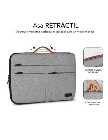 AIR PADDING 360 SLEEVE 15,6" LIGHT GREY