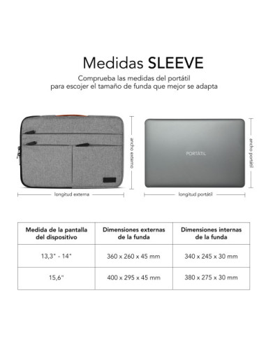 AIR PADDING 360 SLEEVE 15,6" LIGHT GREY