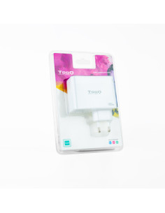 TOOQ CARGADOR DE PARED GaN 2xUSB-C/PD + USB-A/QC 100W 2