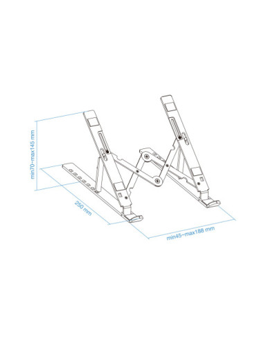 TOOQ SOPORTE ELEVADOR ALUMINIO PLEGABLE...