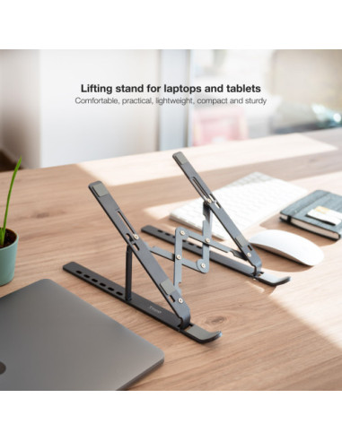 TOOQ SOPORTE ELEVADOR ALUMINIO PLEGABLE...