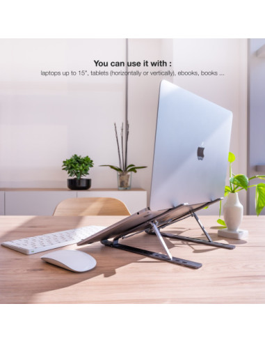 TOOQ SOPORTE ELEVADOR ALUMINIO PLEGABLE...